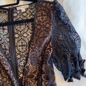 For Love & Lemons Black Mini Dress
